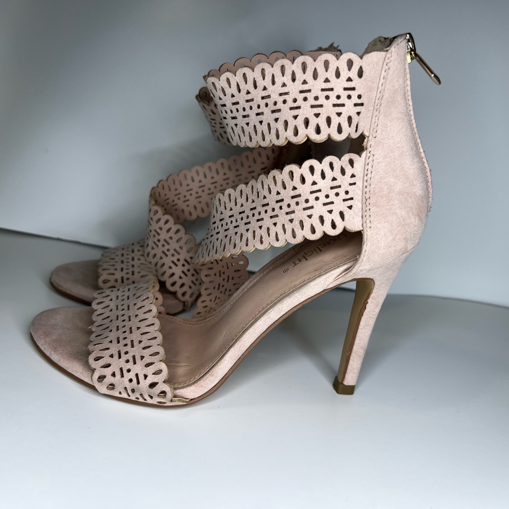 Elegant Pink High Heel Sandals